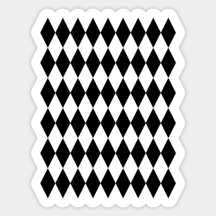 Black Diamond Pattern Sticker
